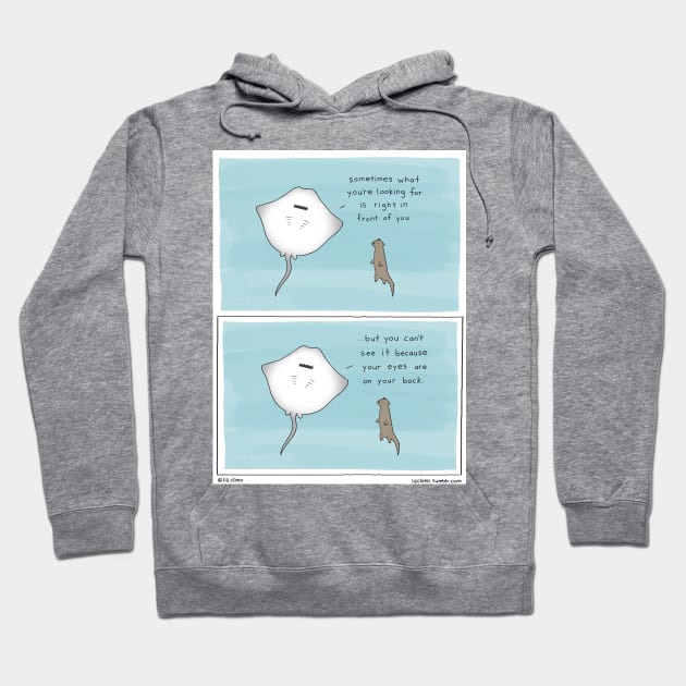 Eyes on The Back Hoodie by Liz Climo